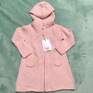 BNWT IL Gufo Pink knit girls cardigan size 2